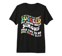 Groovy se all'inizio Non riesci Prova a Fare Quello Che Simone Maglietta Premium