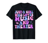 Groovy Solo una ragazza che ama la musica e il teatro Ragazze Donne Maglietta