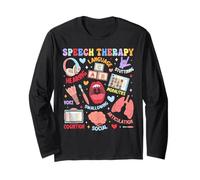 Groovy Speech Language Pathologist Student SLP Appreciation Maglia a Manica