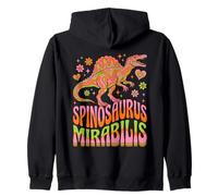 Groovy Spinosaurus Mirabilis Retro 70s Dinosauro Felpa con Cappuccio