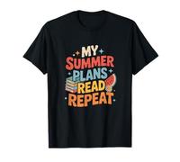 Groovy Summer Reading Retro Vibes Vintage Book Lover Graphic Maglietta