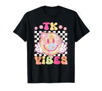 Groovy TK Vibes Primo Giorno di Scuola Insegnante Ragazze TK Crew Maglietta