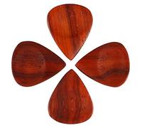 Groovy Tones - Plettro per chitarra Padauk, confezione da 4
