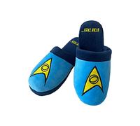 Groovy Uk Star Trek Pantofole, Blu, 8/10 UK Uomo