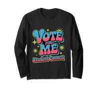 Groovy Vote for Me Consiglio Studentesco Divertente elezione in Classe Maglia a Manica