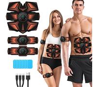 GROSBEAK GE-6-D, EMS Electroestimulador Muscular Unisex Adulto, Arancione, Medio