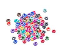 Große Acrylperlen 100 Stück Großloch-Charms für Hfalsketten-Basteln