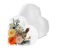 Große Epoxidharz Formen Silikonform Gießform Resin Epoxidharz Herzform Silikonform Groß Silikonformen Epoxidharz DIY Silikonformen Epoxidharz 21 * 21CM Gießform Herz für DIY Basteln Desktop Organizer