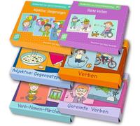 Großes Paket 2 - Bildkarten zur Sprachförderung: enthält 6 Bildkarten-Sets zu Verben und Adjektiven