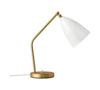 Grossman Collezione Gräshoppa Lampada da Tavolo Ottone/Bianco Alabastro Lucido