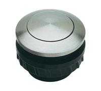 Grothe 1522000 Pulsante Campanello Rotondo Bocchetta in Acciaio Inox Protact 150VA, 5V