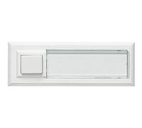 Grothe 51015 Tasto per campanello con targhetta 1 parte Bianco 12 V/1,5 A