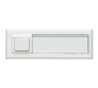 Grothe 51015 Tasto per campanello con targhetta 1 parte Bianco 12 V/1,5 A