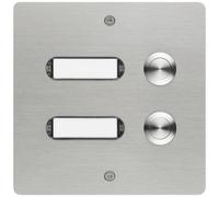 Grothe 55502 Tasto per campanello con targhetta Acciaio inox V2A