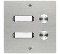 Grothe 55502 Tasto per campanello con targhetta Acciaio inox V2A