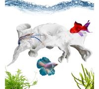 Grotta dei pesci - Tunnel per acquario, 16,8 x 10 x 4,8 cm, per la decorazione 'acquario, decorazione per serbatoio per acqua e salata, paesaggio di riposo con clown nano pesce