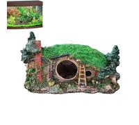 Grotta dell'acquario, grotta dell'acquario,paesaggistica per decorazioni dell'acquario | Ornamento dell'acquario in resina, paesaggistica rocciosa per gamberi, razza acquatica, riposo di io