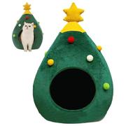 Grotta natalizia per animali domestici - Casa interna per gatti di Natale - Grotta portatile per gatti di Natale Letto per cuccioli Casa per gatti Albero di Natale Grotta per animali domestici Albero