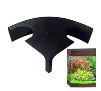 Grotta per acquario, 12 x 12 x 4 cm, struttura in ABS, tunnel decorativo con ingressi duaal | Substrato tematico ornamento per accessori per serbatoi eremita nido di granchi d'acqua dolce