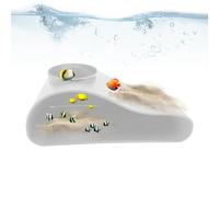 Grotta Per Acquario - Nascondiglio per Acquario | Rifugio Protettivo Per Riposo Decorazione Tunnel Arricchimento Habitat Gamberi Tartarughe Terrari Stagni Rettili