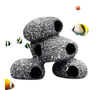 Grotte per Acquario - Rifugio Tunnel Decorazione Estetica | Punti Di Nascondiglio Per Pesci Per Acquario - Per Terrario Acqua Dolce Acqua Salata Gamberi Rettili