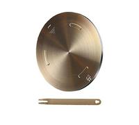 Grouarty Piastra di distribuzione del calore in acciaio inox, 20 cm, adattatore a induzione, piastra per cottura a gas elettrico, piano cottura a induzione, piastra convertitore con manico