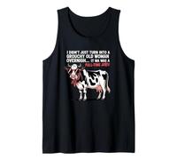 Grouchy Old Woman Cow Full Time Job Funny Tee Canotta