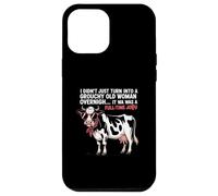 Grouchy Old Woman Cow Full Time Job Funny Tee Custodia per iPhone 12 Pro Max