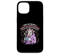 Grouchy Old Woman Funny Cow Coffee Sass Custodia per iPhone 13