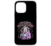 Grouchy Old Woman Funny Cow Coffee Sass Custodia per iPhone 13 Pro Max