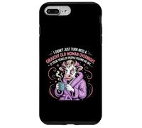 Grouchy Old Woman Funny Cow Coffee Sass Custodia per iPhone 7 Plus/8 Plus
