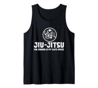 Ground Is My Safe Space Jiu Jitsu Funny Grappler Canotta