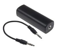 Ground Loop Noise Isolator for Car Audio/home Stereo System Eliminate The Buzzing Noise Completely with 3.5mm Audio Cable Black