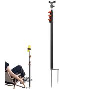 Ground Stake Phone Holder, Adjustable Spike Tripod Mount, 3.35in Metal Ground Spikes Cameras, Trail Cam Mount, Ideal for Live Broadcast, Photography, Outdoor Use