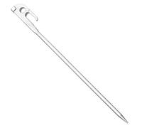 Ground Stakes, Camping Pegs, Stainless Steel Spikes, Heavy Duty Awning Anchors, Rust Resistant Fixing for Canopy and Tent Stability, Lawn, Garden, Beach, Outdoor Shelter, 23.4/4.7/12.4 Inches