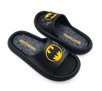 Ground Up Batman Classic 90s Logo Flip Flop Comfort Slide Sandali, nero, 7-8
