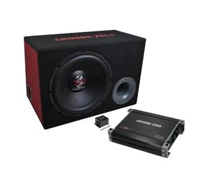 GROUND ZERO GZ BASS KIT 12.300X Basspack Subwoofer + Amplificatore