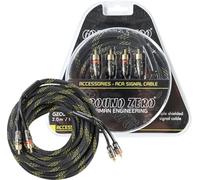 Ground Zero GZCC 2.0X-TP - Cavo RCA a 2 canali, 2 metri, tripla schermata, tecnica a coppia intrecciata, spina dorata