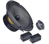 Ground Zero GZIC 165.2HE Iridium High Efficiency - Sistema di componenti a 2 vie, altoparlante da 165 mm, tweeter e crossover - per aggiornamenti OEM e appassionati di HiFi
