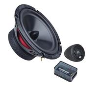 Ground Zero GZRC 165.2SQX-IV - Sistema di componenti a 2 vie, altoparlante da 165 mm, 120 W RMS, serie SQ, inclusi tweeter e crossover per suono Car-HiFi Premium