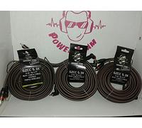 Ground Zero Kit 3 Coppie Cavi compatibile R 5 metri con remote GZCC 5.3X Cavo TRIPLA SCHERMATURA