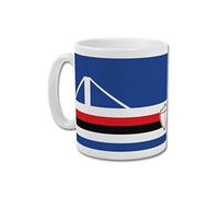 GroundDesigns U.C. Sampdoria Graphic Design Football Gift Mug - Stadio Luigi Ferraris Blucerchiati
