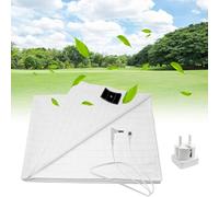 Grounding Bed Sheet - Tappetino da terra secondo la norma UE, con 10% fibra d'argento e 90% cotone biologico, tappetino di terra per un sonno migliore energia di messa a terra e recupero (beige 68 x