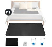 Grounding Mat,Lenzuolo Earthing a Terra,Tappetino di Messa a Terra,Lenzuolo di Messa a Terra Conduttivo,con Fibra D'argento e Cotone Biologico,Migliora la Qualità del Sonno, Allevia il Dolore e l'ansi