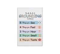 Grounding Method Poster Calming Visual Aid for Anxiety in Classroom