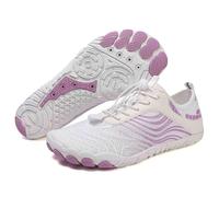 Grounding Shoes with Copper, Barefoot Shoes for Women Men, Hike Footwear Waterproof Trail Running (Purple,38)