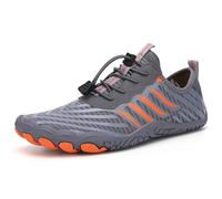 Grounding Shoes with Copper for Women Men,Copper Grounding,Grounded Barefoot Footwear Hike Shoes,Wide Toe Soft Comfortable, A34grigio, 37 EU