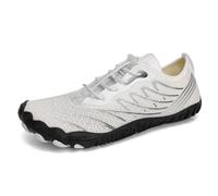 Grounding Shoes with Copper for Women Men,Copper Grounding,Grounded Barefoot Footwear Hike Shoes,Wide Toe Soft Comfortable, 906 bianco, 36 EU