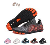 Grounding Shoes with Copper for Women Men Hike Wide Toe Barefoot Water Shoes, Healthy Non-Slip Scarpe da terra flessibili, Arancione A, 43 EU