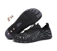 Grounding Shoes with Copper, Grounded Shoes for Women Men Grounded Barefoot Footwear Hike, Outdoor Waterproof Non-Slip, A Black, 44 EU